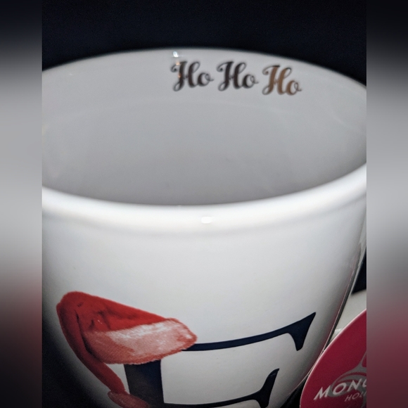 Santa Mug Letter E Initial - Picture 3 of 4